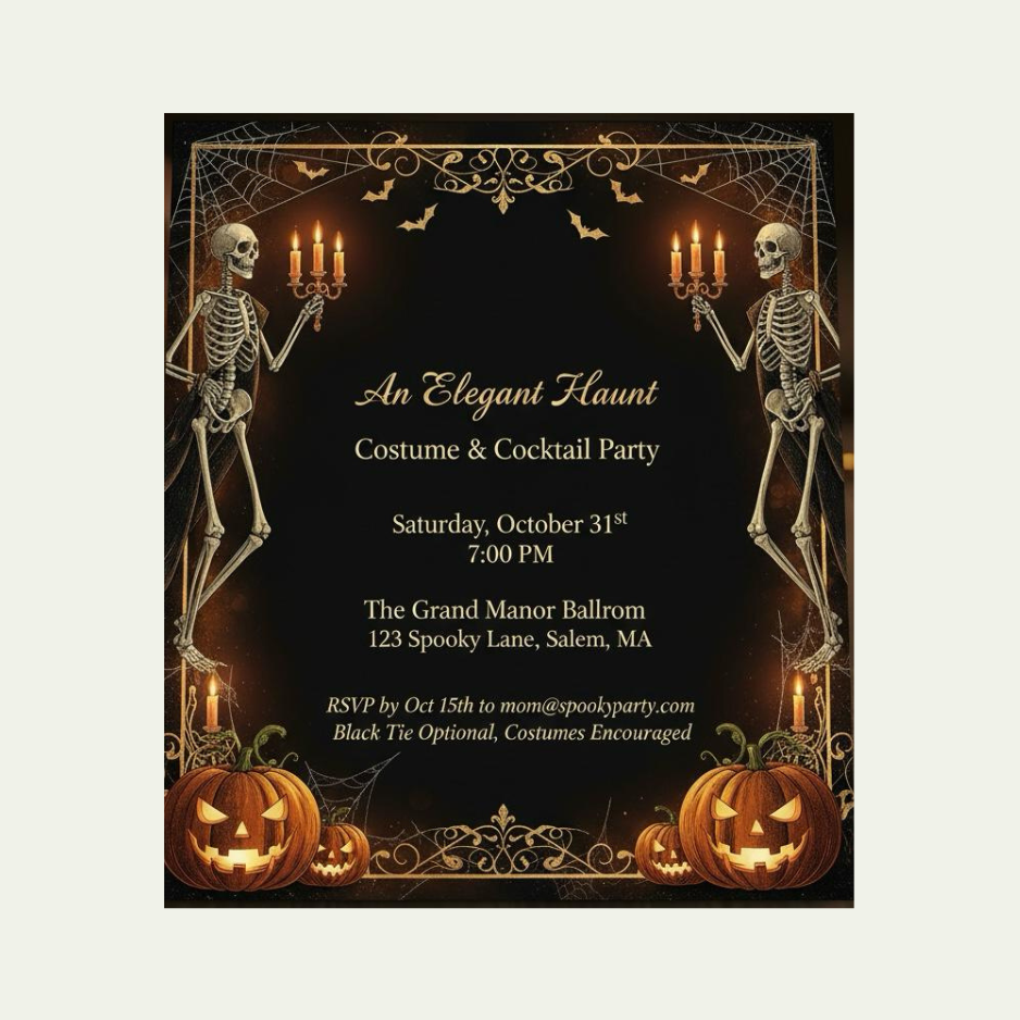 Holloween invitation